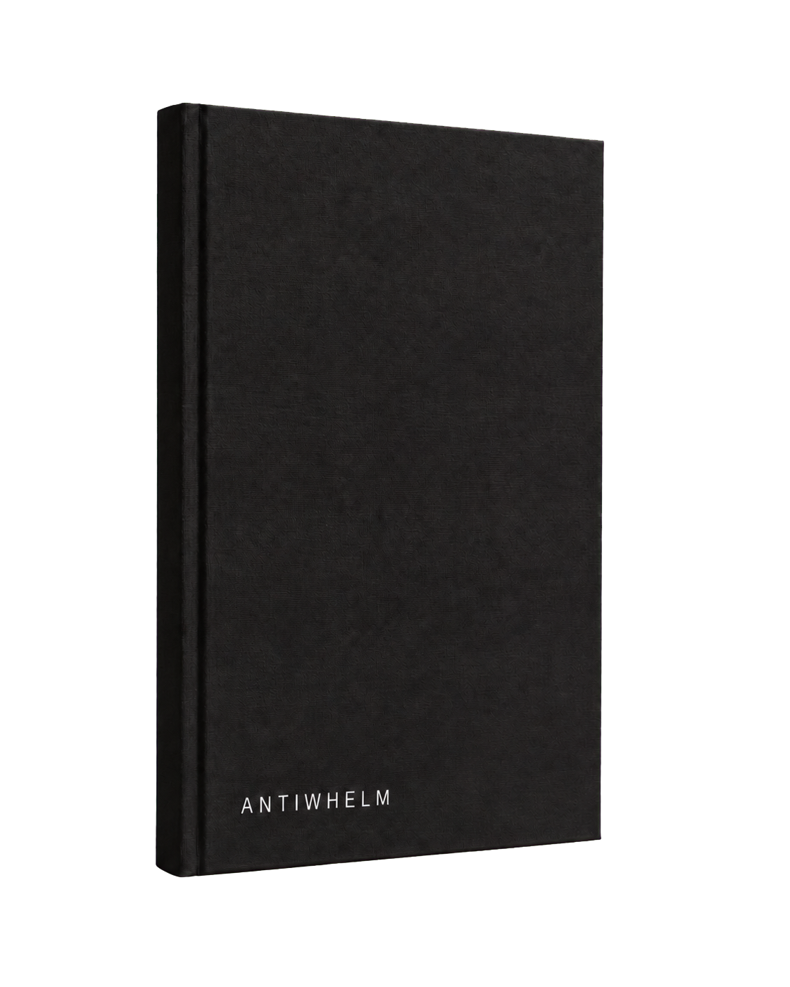 Black linen Antiwhelm book